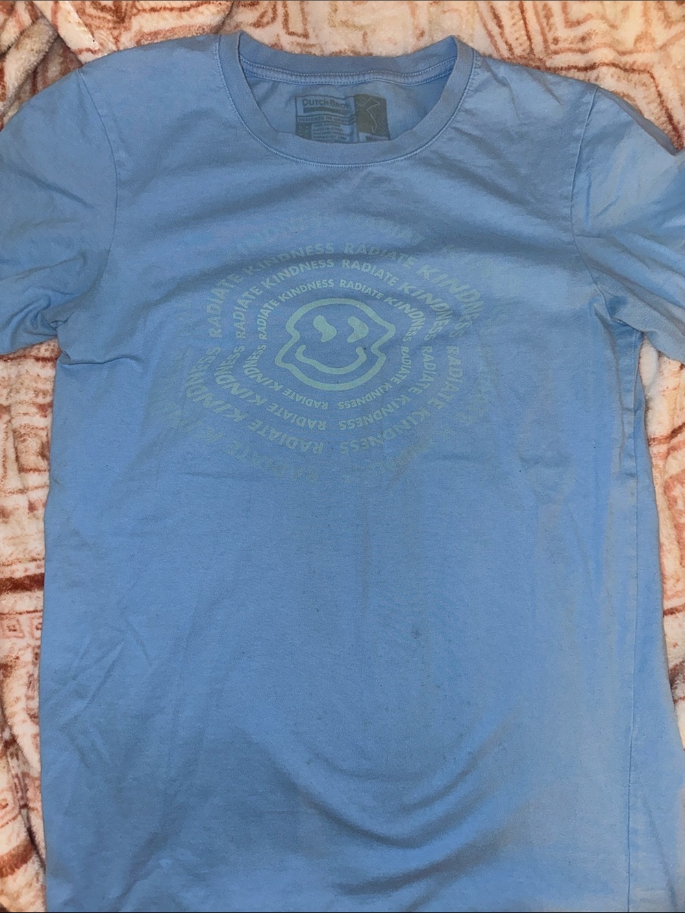 Dutch Bros Light Blue Graphic Crew Neck T-Shirt